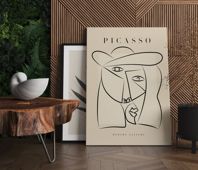 Picasso Art Collection  - Gesicht IV, Leinwandbild