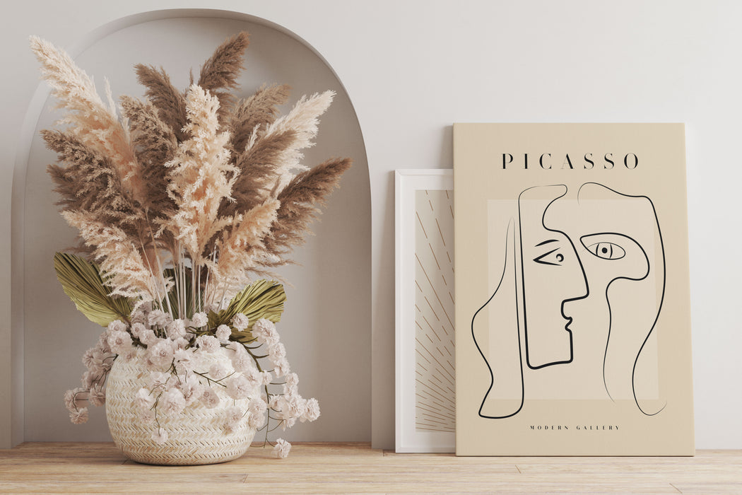 Picasso Art Collection  - Gesicht V, Leinwandbild