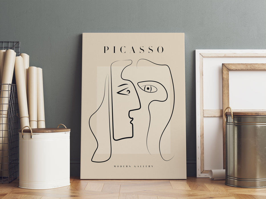 Picasso Art Collection  - Gesicht V, Leinwandbild
