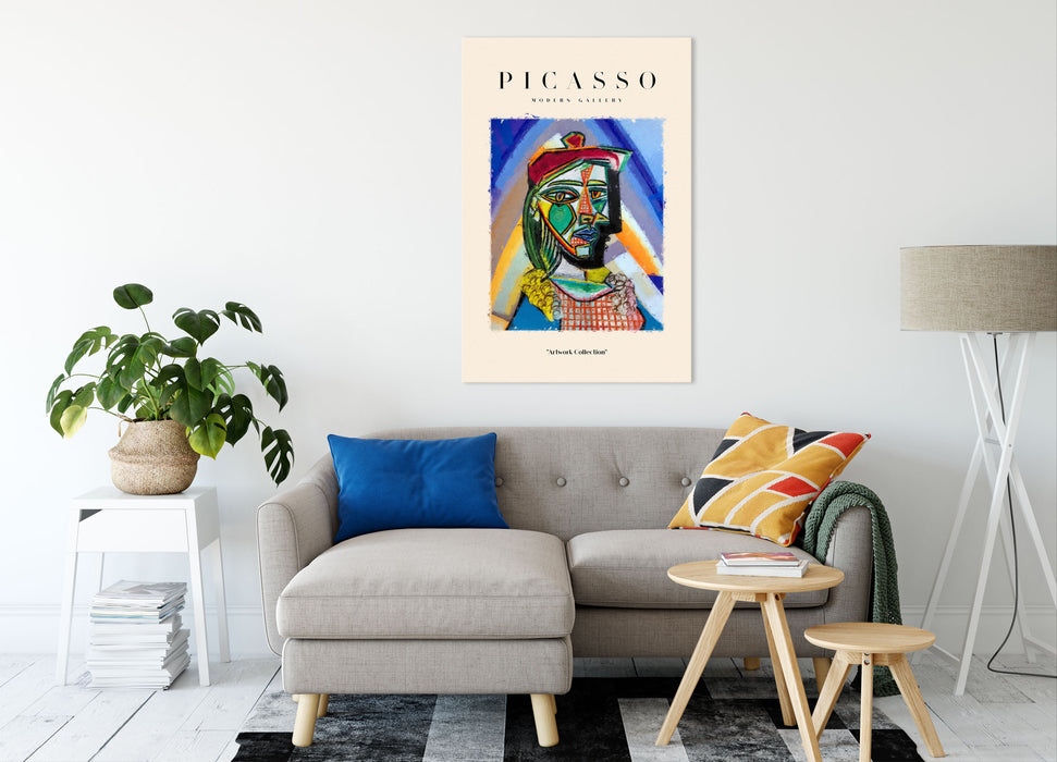 Picasso Art Collection  - Gesicht VI, Leinwandbild