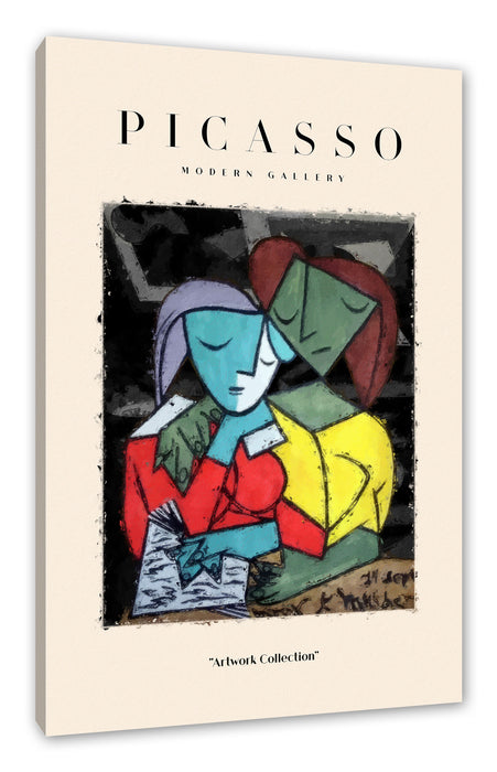 Pixxprint Picasso Art Collection - Zwei Frauen, Leinwandbild