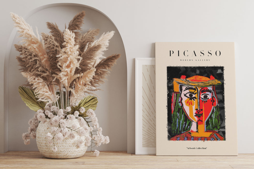 Picasso Art Collection  - Frauengesicht III, Leinwandbild