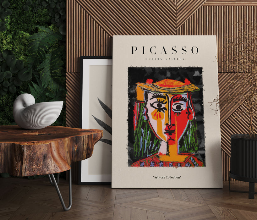 Picasso Art Collection  - Frauengesicht III, Leinwandbild