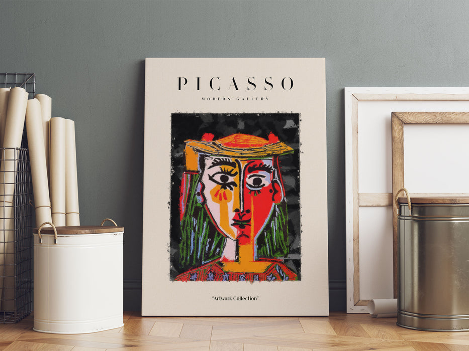 Picasso Art Collection  - Frauengesicht III, Leinwandbild