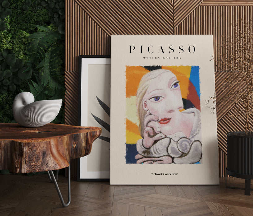 Picasso Art Collection  - Gesicht VII, Leinwandbild