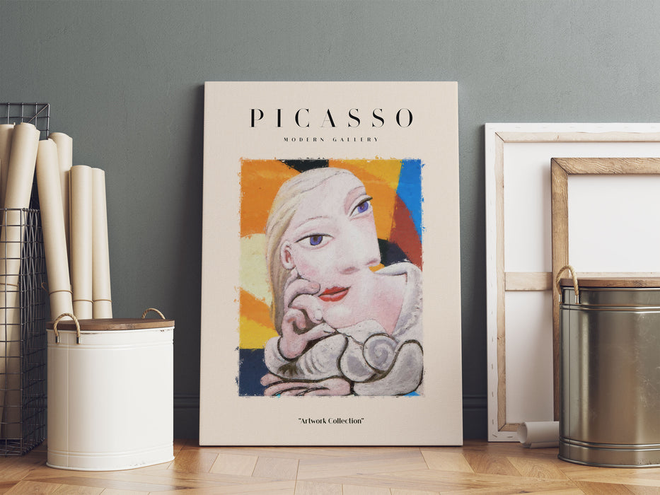 Picasso Art Collection  - Gesicht VII, Leinwandbild