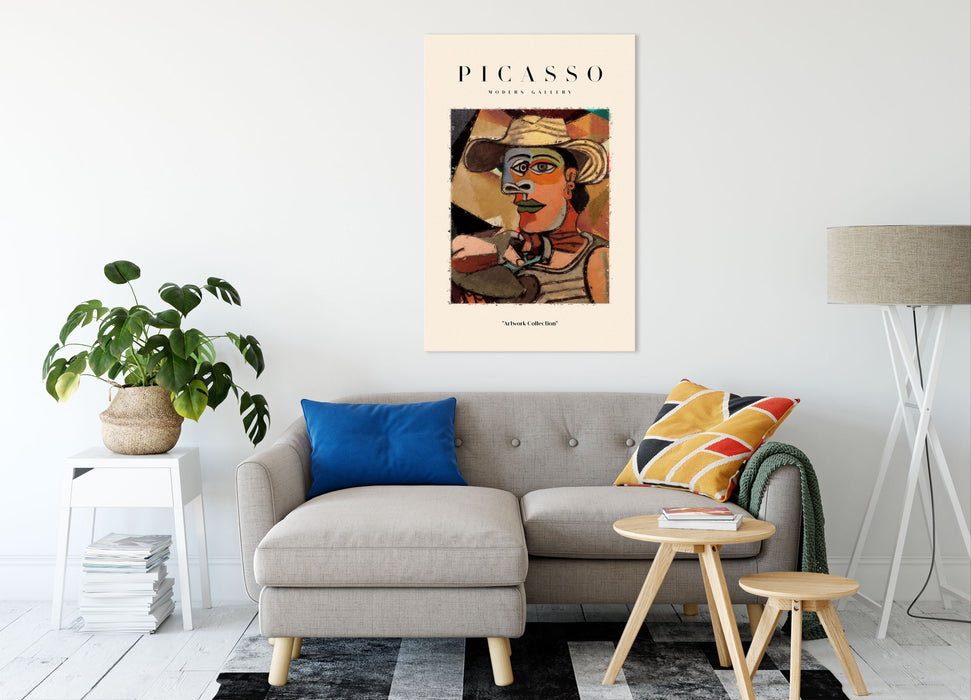 Picasso Art Collection  - Gesicht VIII, Leinwandbild