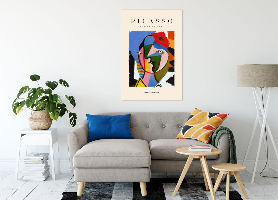 Picasso Art Collection  - Gesicht, Leinwandbild