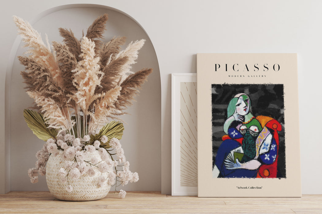 Picasso Art Collection  - Frau sitzend I, Leinwandbild