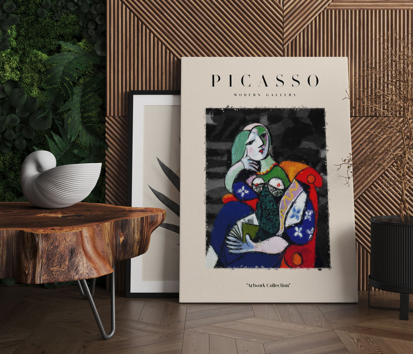 Picasso Art Collection  - Frau sitzend I, Leinwandbild