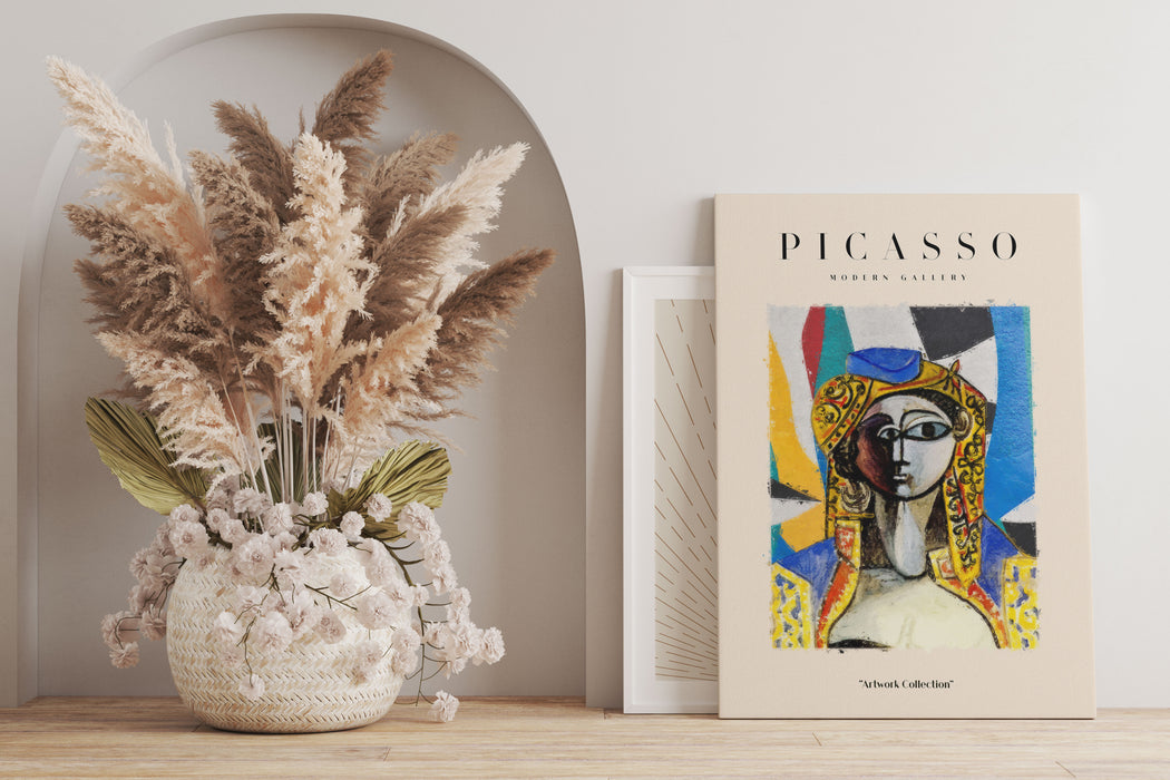 Picasso Art Collection  - Frau mit Schmuck, Leinwandbild