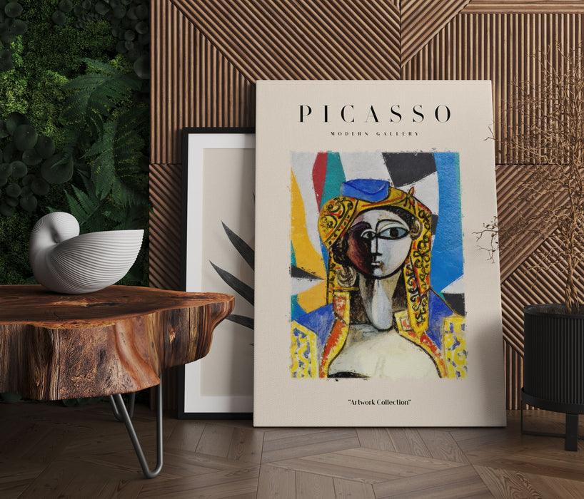 Picasso Art Collection  - Frau mit Schmuck, Leinwandbild