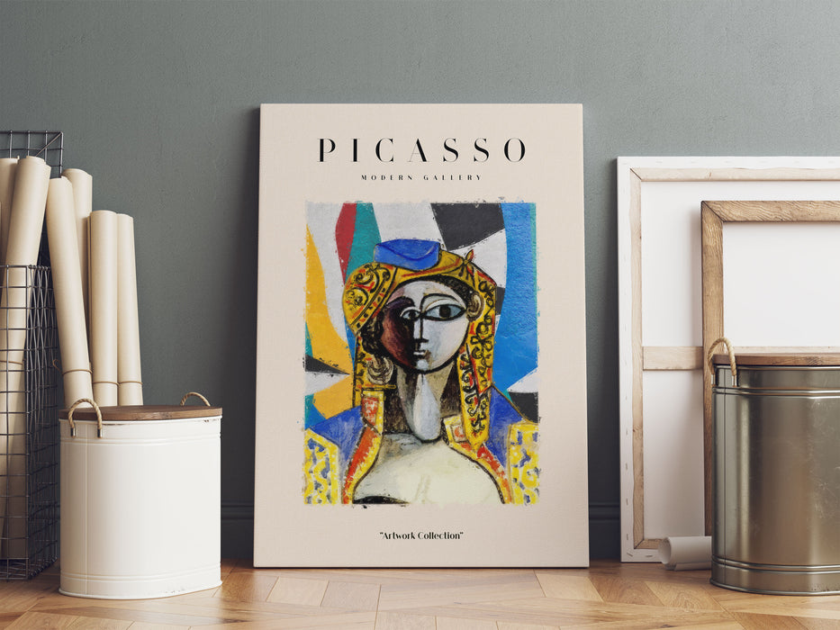 Picasso Art Collection  - Frau mit Schmuck, Leinwandbild