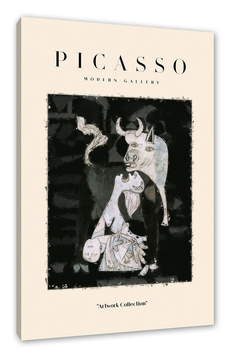 Pixxprint Picasso Art Collection - Ausschnitt Guernica I, Leinwandbild