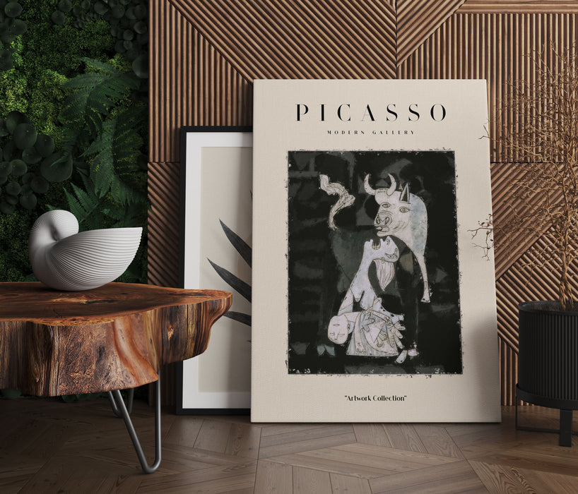 Picasso Art Collection  - Ausschnitt Guernica I, Leinwandbild