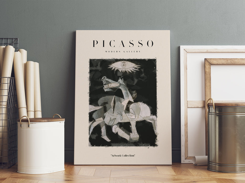 Picasso Art Collection  - Ausschnitt Guernica II, Leinwandbild