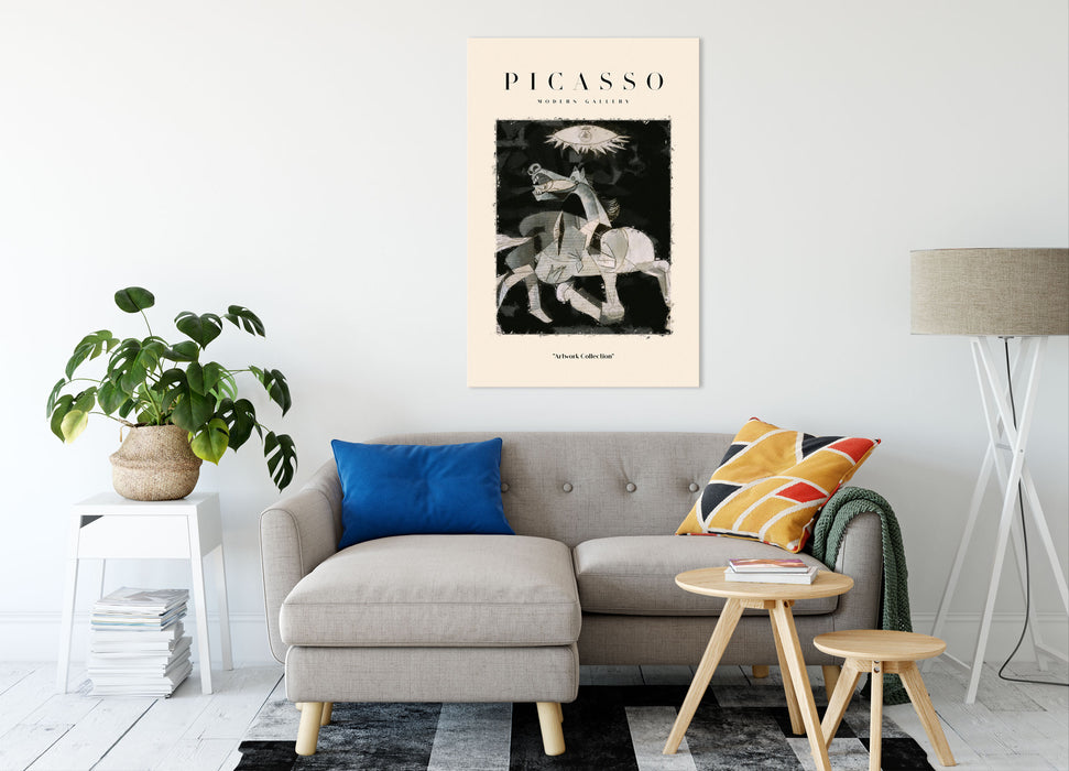 Picasso Art Collection  - Ausschnitt Guernica II, Leinwandbild