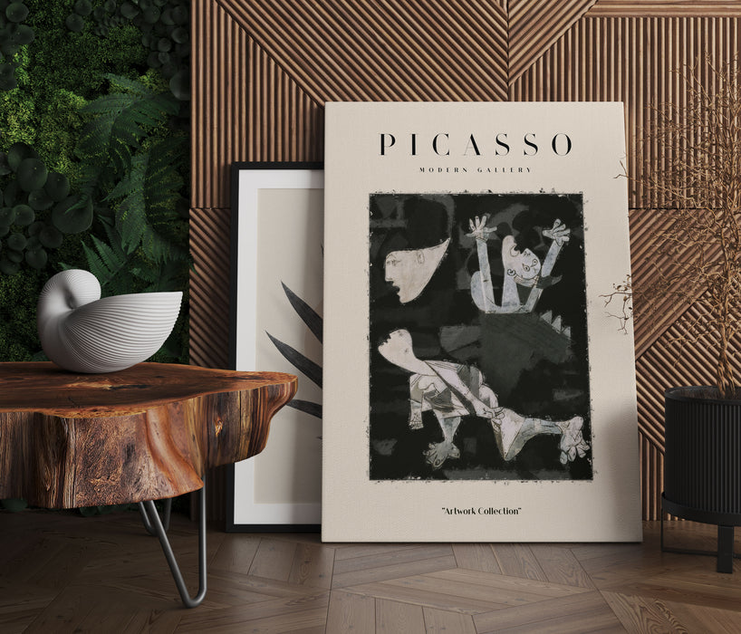 Picasso Art Collection  - Ausschnitt Guernica III, Leinwandbild