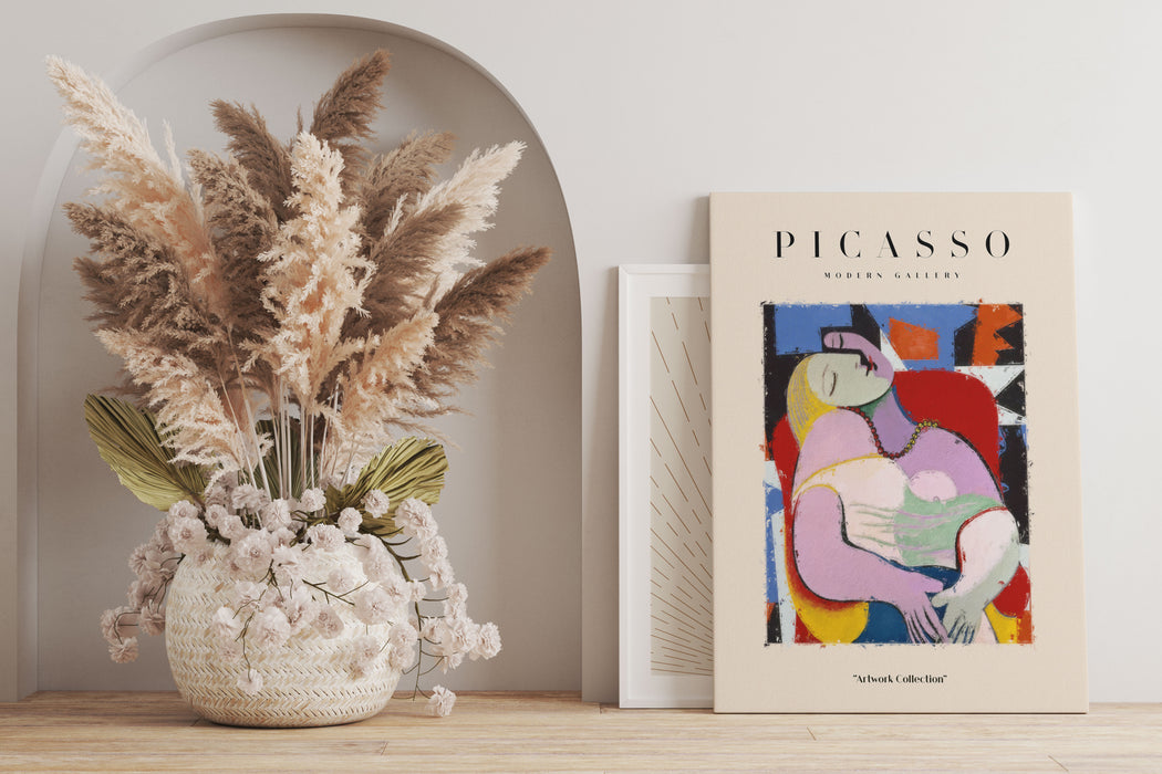 Picasso Art Collection  - Frau schlafend im Sessel, Leinwandbild