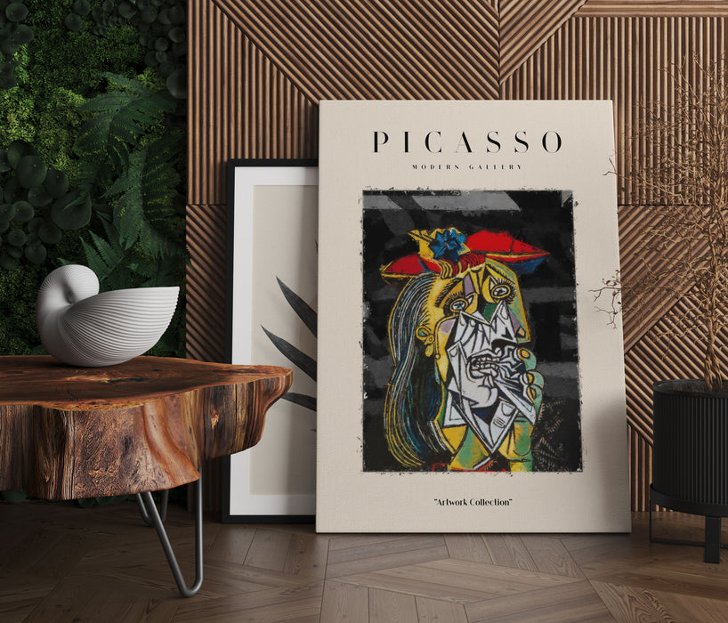 Picasso Art Collection  - Abstraktes Frauengesicht, Leinwandbild