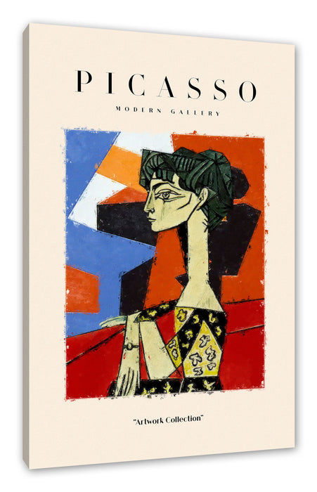 Pixxprint Picasso Art Collection - Abstraktes Gesicht, Leinwandbild