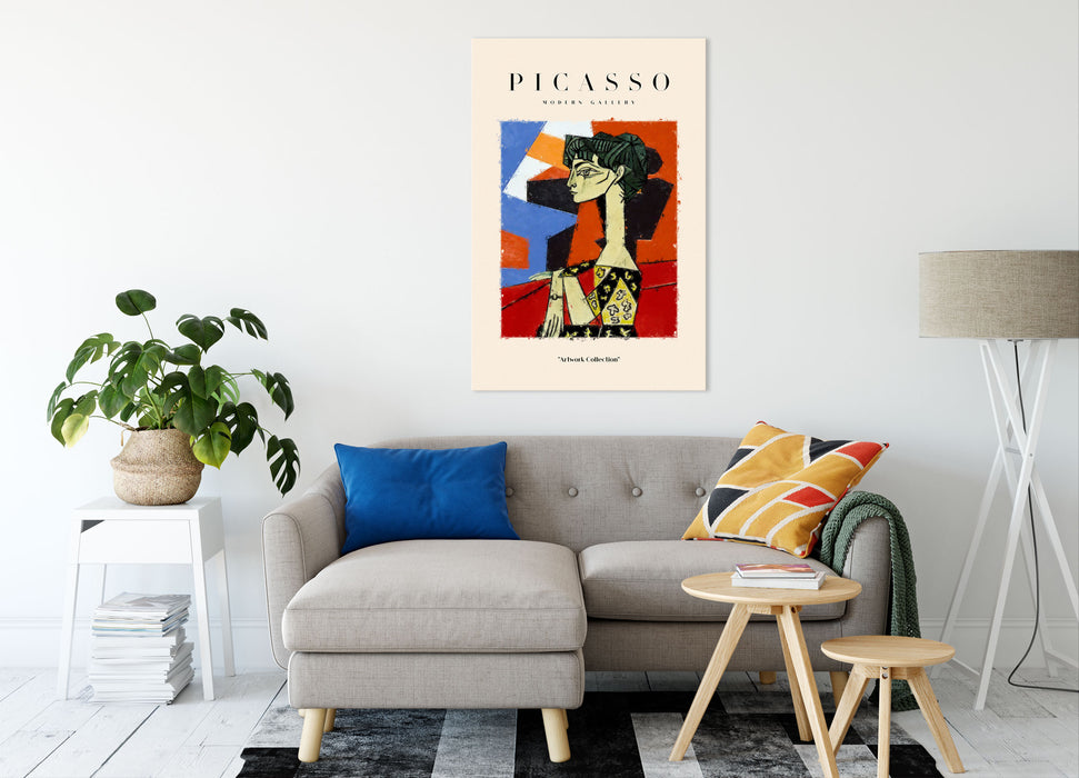 Picasso Art Collection  - Abstraktes Gesicht, Leinwandbild