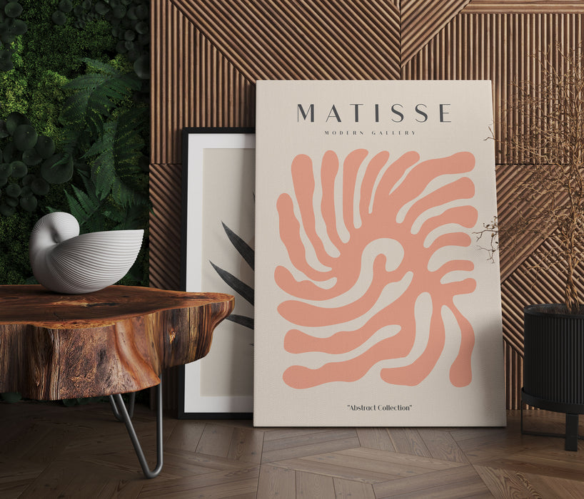 Matisse Modern Gallery  - Koralle Apricot, Leinwandbild