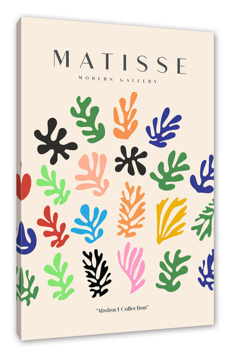 Pixxprint Matisse Modern Gallery - Korallen Bunt, Leinwandbild