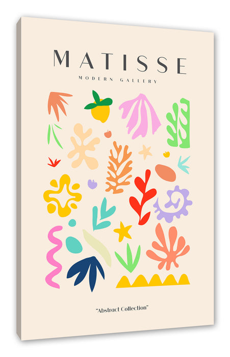 Pixxprint Matisse Modern Gallery - Korallen Früchte, Leinwandbild