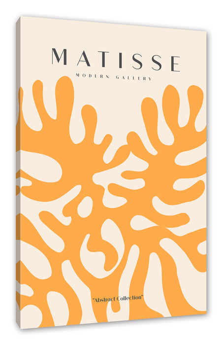 Pixxprint Matisse Modern Gallery - Korallen Orange, Leinwandbild