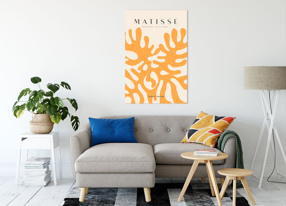 Matisse Modern Gallery  - Korallen Orange, Leinwandbild