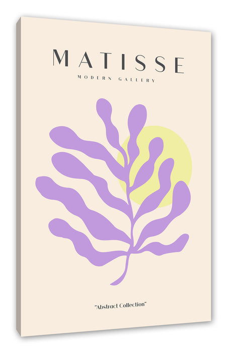 Pixxprint Matisse Modern Gallery - Koralle Flieder, Leinwandbild