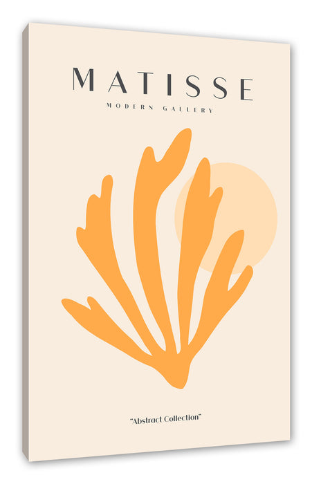 Pixxprint Matisse Modern Gallery - Koralle Orange I, Leinwandbild