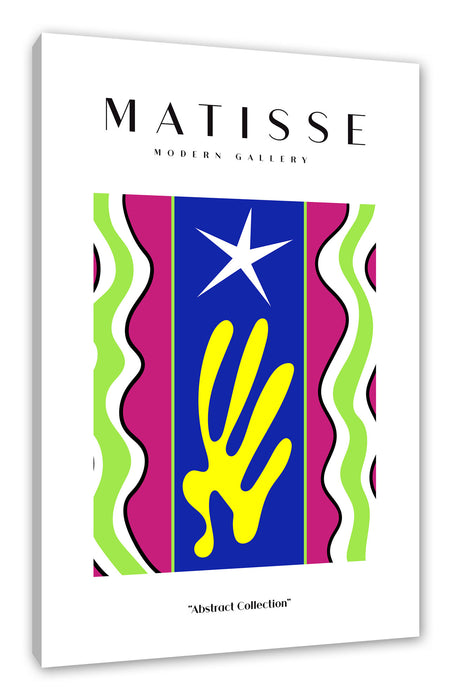 Pixxprint Matisse Modern Gallery - Koralle Stern, Leinwandbild