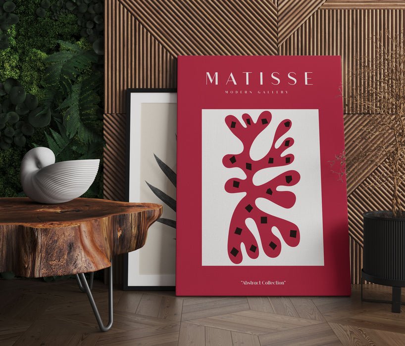 Matisse Modern Gallery  - Koralle Weiß Rot, Leinwandbild