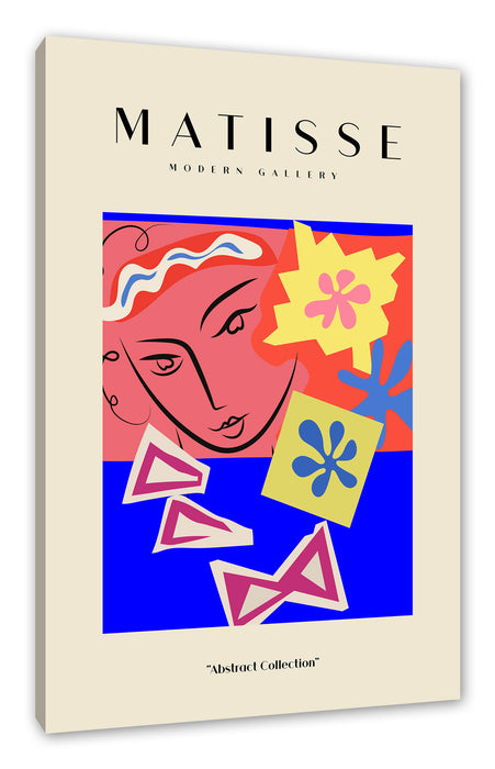 Pixxprint Matisse Modern Gallery - Frau mit Koralle, Leinwandbild