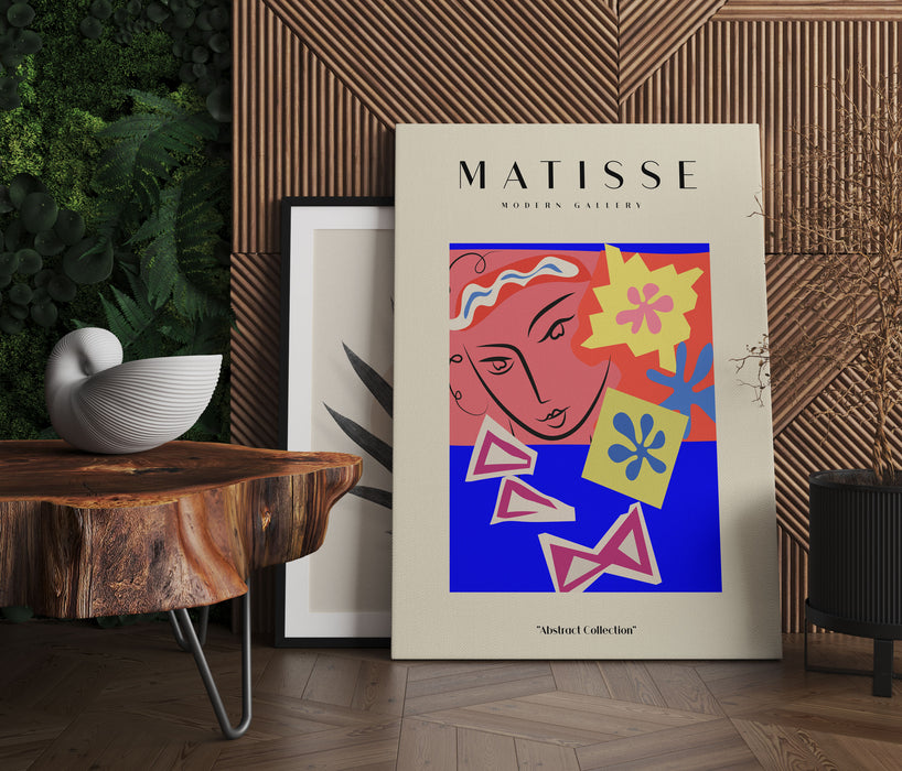 Matisse Modern Gallery  - Frau mit Koralle, Leinwandbild