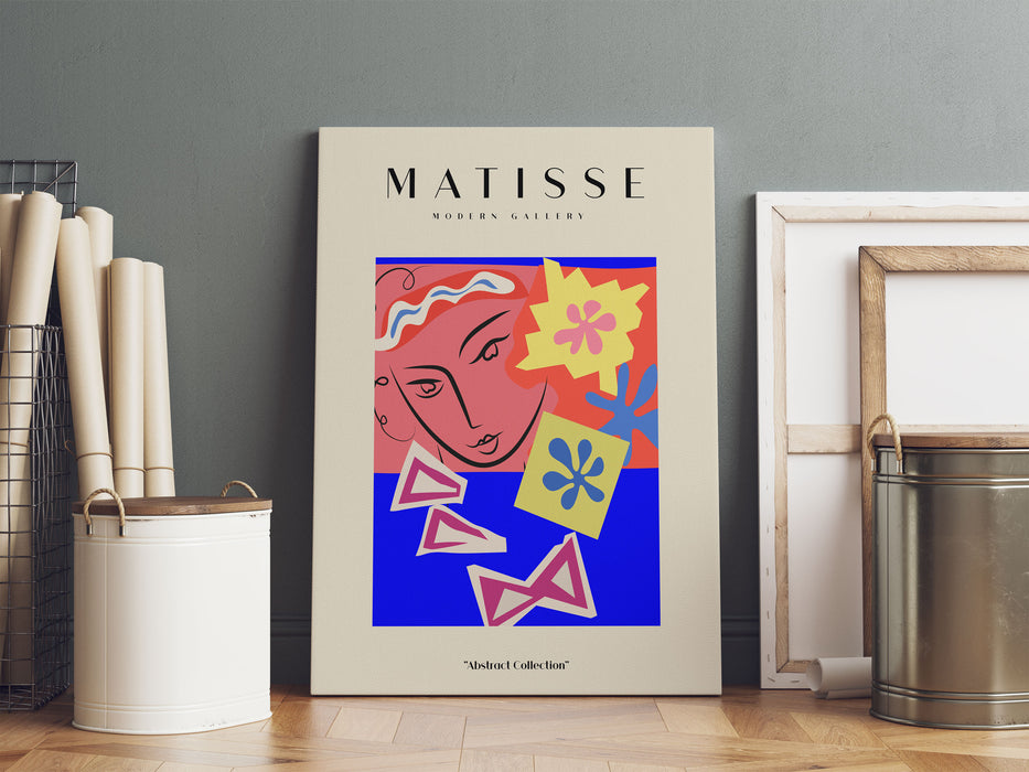 Matisse Modern Gallery  - Frau mit Koralle, Leinwandbild