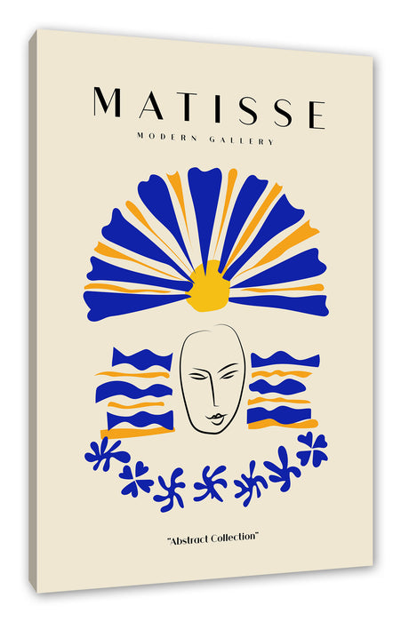 Pixxprint Matisse Modern Gallery - Sonne, Leinwandbild