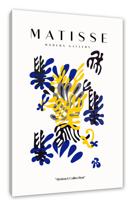 Pixxprint Matisse Modern Gallery - Korallen Komposition, Leinwandbild