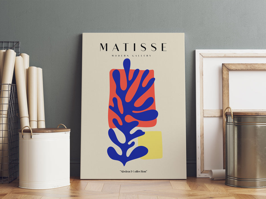 Matisse Modern Gallery  - Koralle Rechteck, Leinwandbild