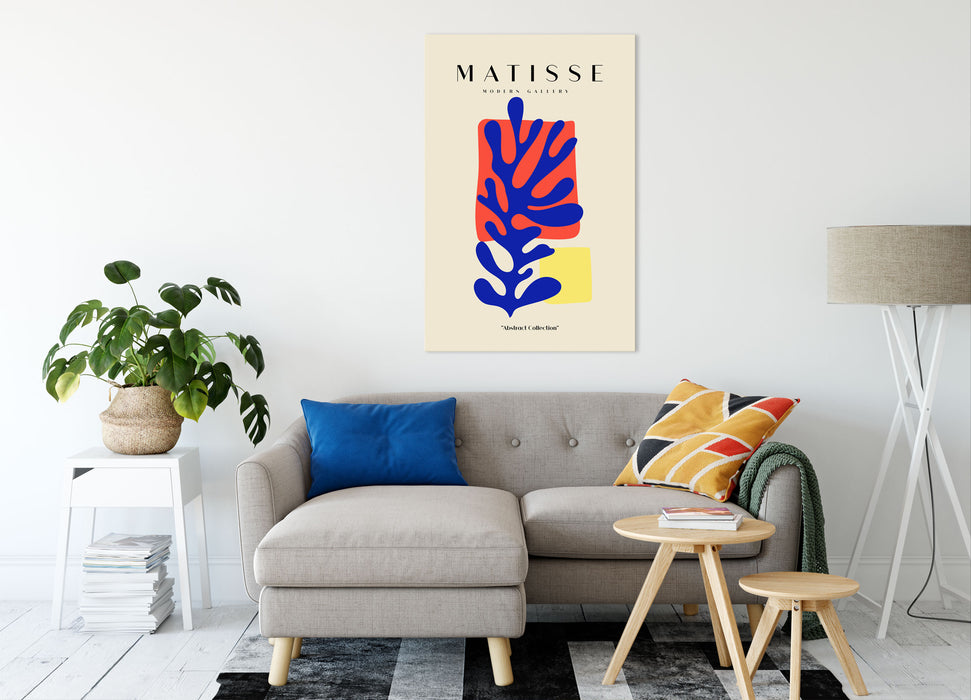 Matisse Modern Gallery  - Koralle Rechteck, Leinwandbild