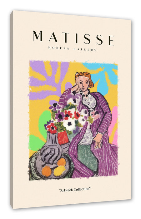 Pixxprint Matisse Modern Gallery - Portrait III, Leinwandbild