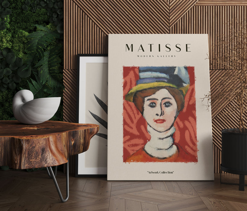 Matisse Modern Gallery  - Frau mit Hut, Leinwandbild