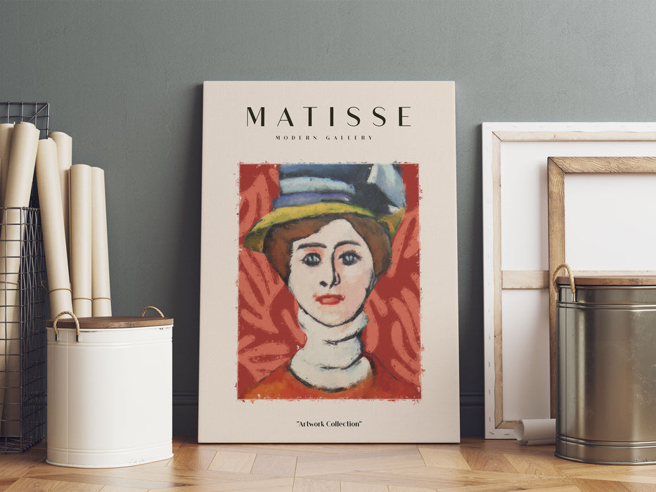 Matisse Modern Gallery  - Frau mit Hut, Leinwandbild