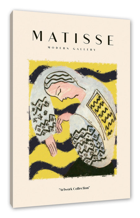 Pixxprint Matisse Modern Gallery - Frau schlafend, Leinwandbild