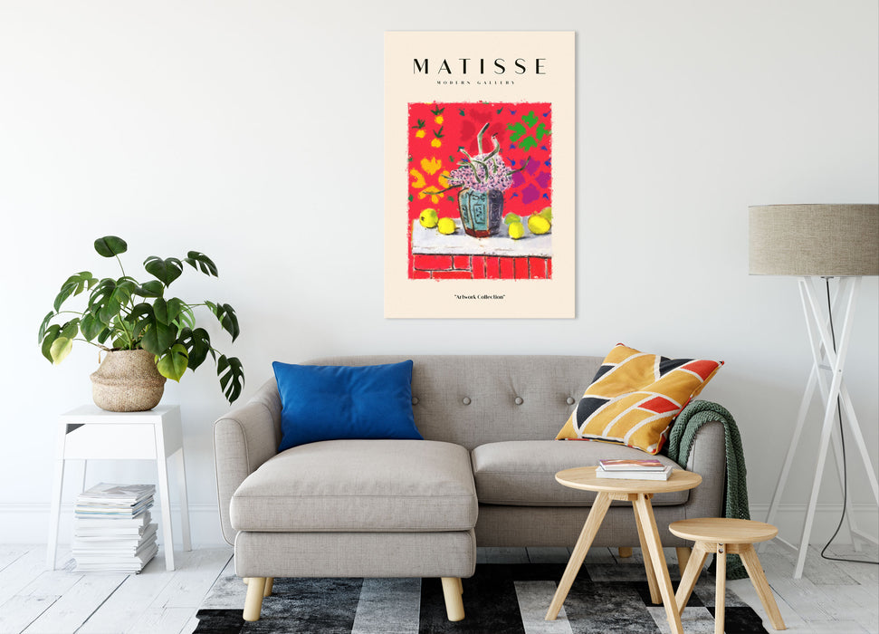 Matisse Modern Gallery  - Blume mit Vase, Leinwandbild