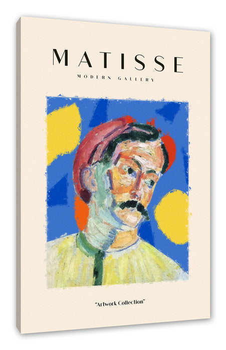 Pixxprint Matisse Modern Gallery - Männerportrait, Leinwandbild