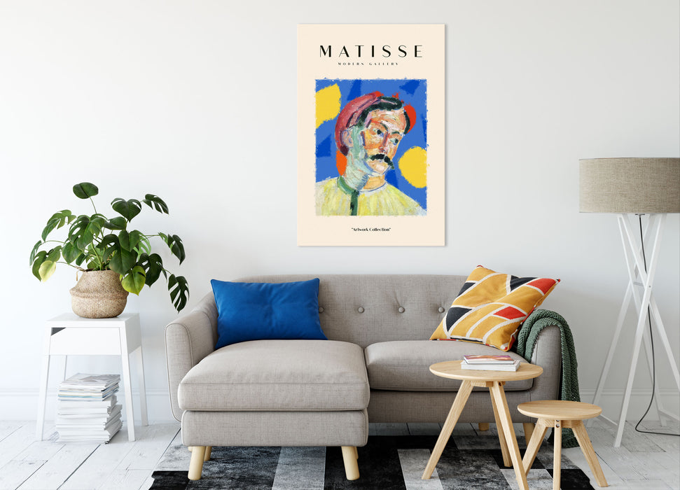 Matisse Modern Gallery  - Männerportrait, Leinwandbild