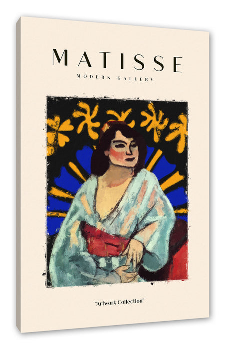 Pixxprint Matisse Modern Gallery - Frauenportrait I, Leinwandbild